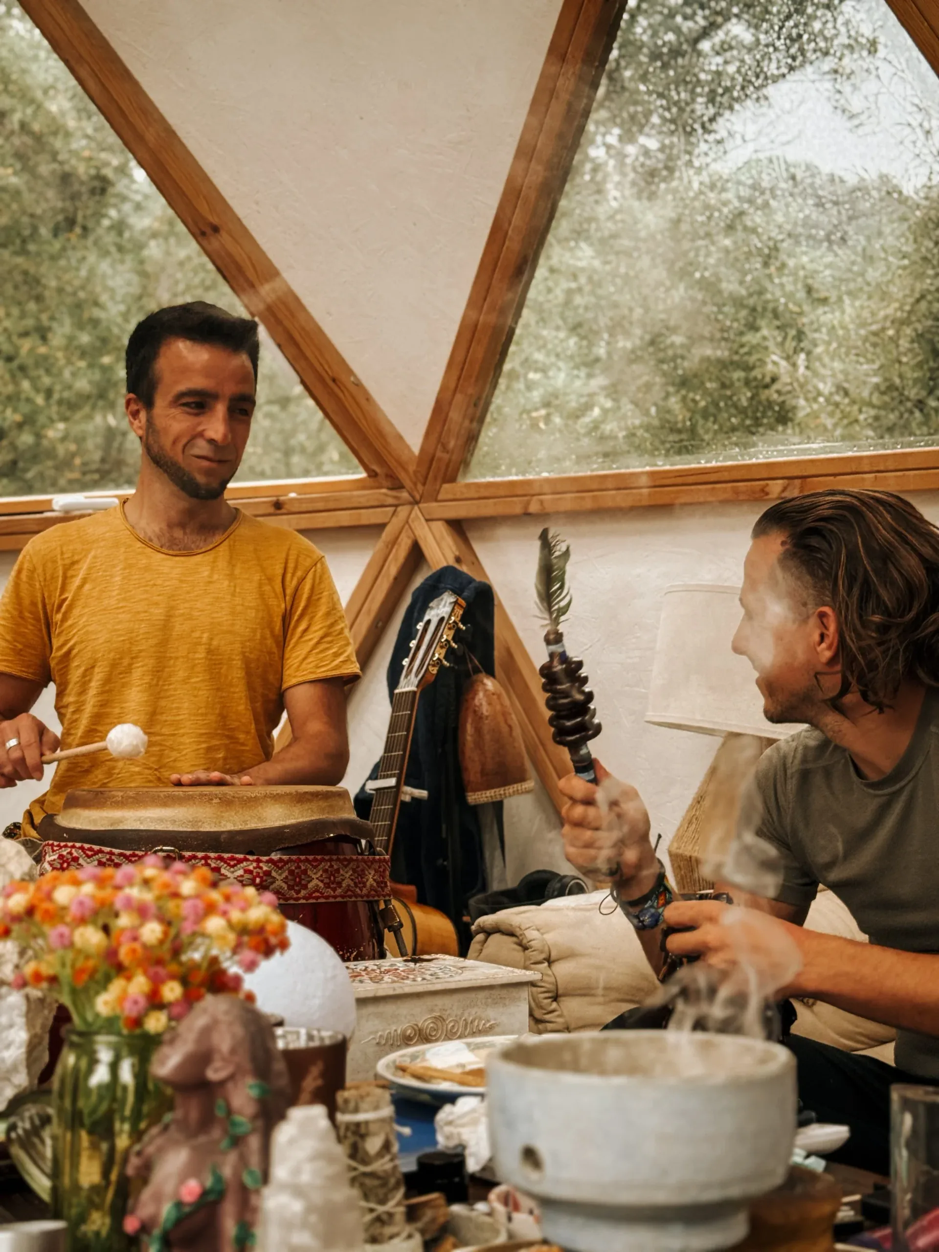 Ceremony preparation at From Gaia For You